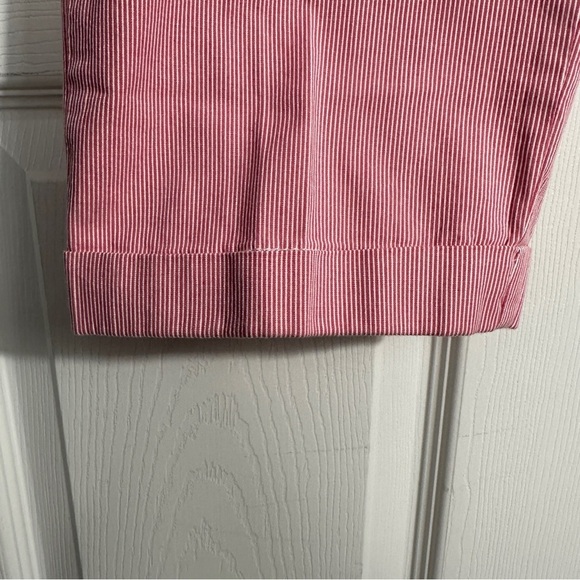 Tommy Hilfiger red/white pants, size 14, cropped, lightweight, spring, casual - Picture 3 of 12